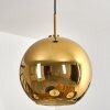 Koyoto Lampa wisząca, Kula świetlna, Lampa wisząca Złoty, Czarny, 1-punktowy