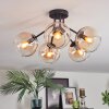 Koyoto Lampa sufitowa, Kula świetlna 52 cm W kolorze bursztynu, Przezroczysty, 5-punktowe
