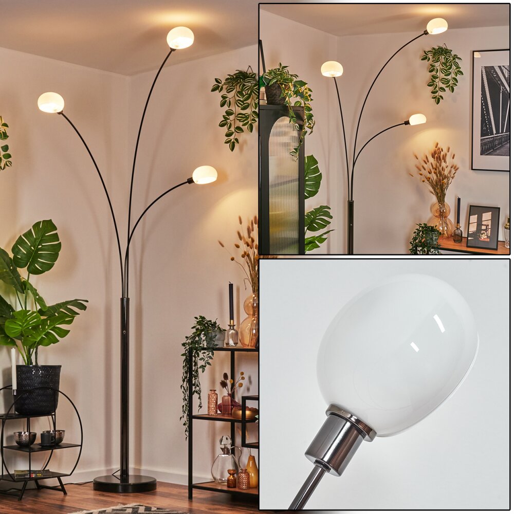 Nikkala Lampa stojąca Chrom, Czarny, 3-punktowe main product photo