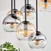 Koyoto lampa sufitowa, kula świetlna bursztynowy, przezroczysty, przydymiony, 9-punktowe