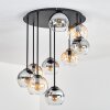 Koyoto lampa sufitowa, kula świetlna bursztynowy, przezroczysty, przydymiony, 9-punktowe