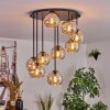 Koyoto Lampa sufitowa, Kula świetlna W kolorze bursztynu, 9-punktowe