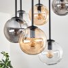 Gastor Lampa sufitowa, Kula świetlna W kolorze bursztynu, Przezroczysty, Przydymiony, 9-punktowe