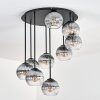 Koyoto Lampa sufitowa, Kula świetlna 57 cm Przezroczysty, Przydymiony, 9-punktowe