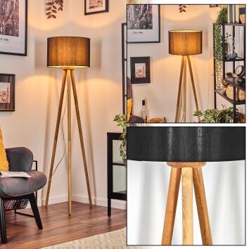 Soungou lampa stojąca kolory naturalne, biały, 1-punktowy