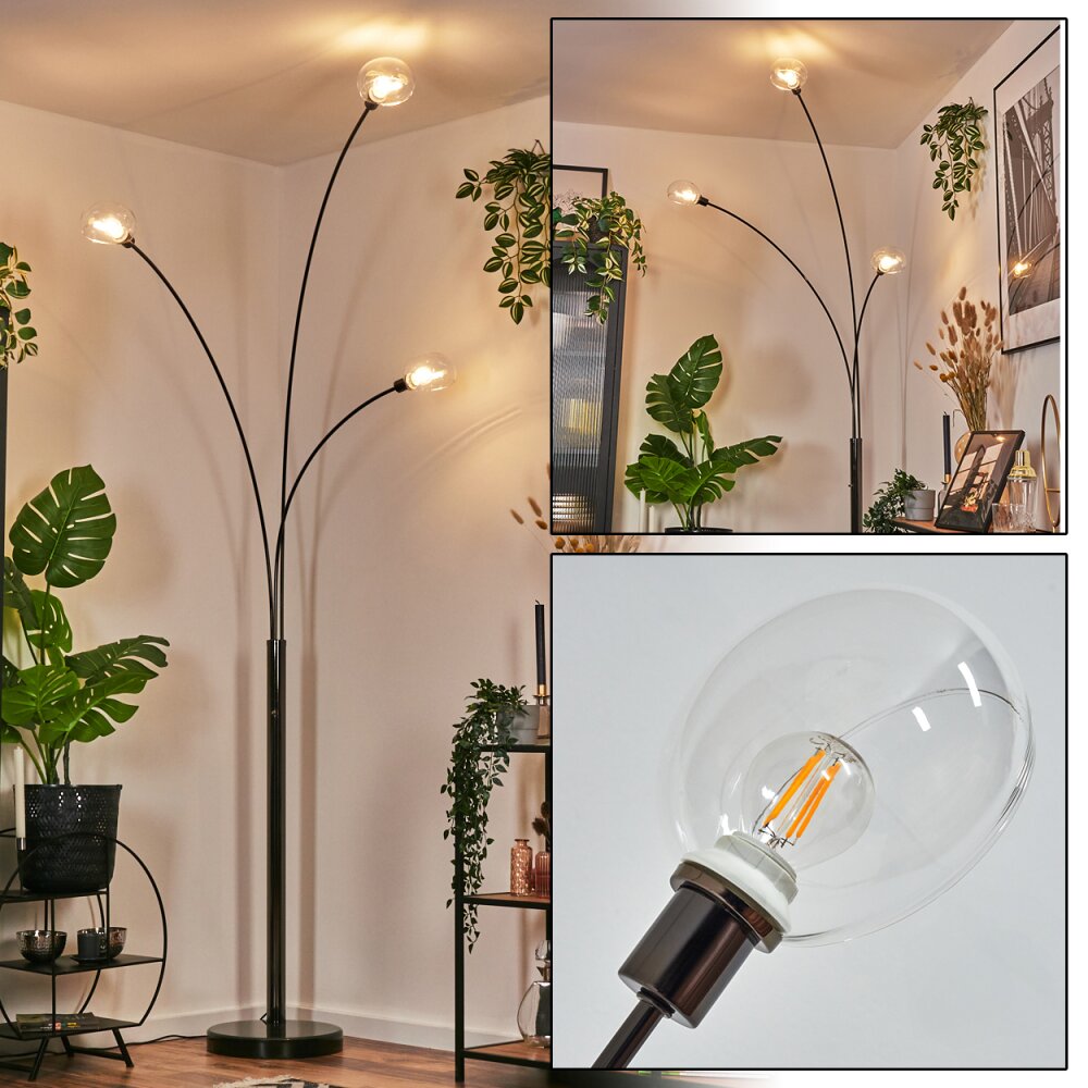 Nikkala Lampa stojąca Chrom, Czarny, 3-punktowe main product photo