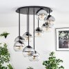 Koyoto Lampa sufitowa, Kula świetlna 57 cm Przezroczysty, Przydymiony, 9-punktowe