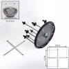Koyoto Lampa sufitowa, Kula świetlna 57 cm Przezroczysty, Przydymiony, 9-punktowe