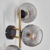Koyoto Kula świetlna, Lampa ścienna Złoty, Czarny, 3-punktowe