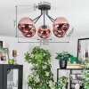 Koyoto Lampa sufitowa, Kula świetlna 52 cm W kolorze miedzi, 5-punktowe