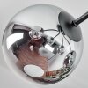 Gastor Lampa sufitowa, Kula świetlna 52 cm Chrom, Przezroczysty, Przydymiony, 5-punktowe