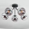 Gastor Lampa sufitowa, Kula świetlna 52 cm Chrom, Przezroczysty, Przydymiony, 5-punktowe