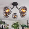 Gastor Lampa sufitowa, Kula świetlna 52 cm Chrom, Przezroczysty, Przydymiony, 5-punktowe