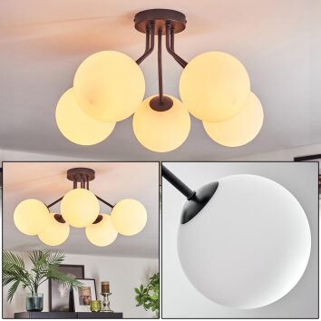 Gastor Lampa sufitowa, Kula świetlna 52 cm Biały, 5-punktowe Gastor Lampa sufitowa, Kula świetlna 52 cm Biały, 5-punktowe