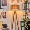 Soungou lampa stojąca kolory naturalne, czarny, 1-punktowy
