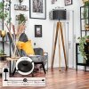 Soungou lampa stojąca kolory naturalne, czarny, 1-punktowy