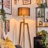 Soungou lampa stojąca kolory naturalne, czarny, 1-punktowy