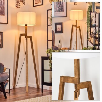 Soungou lampa stojąca kolory naturalne, czarny, 1-punktowy