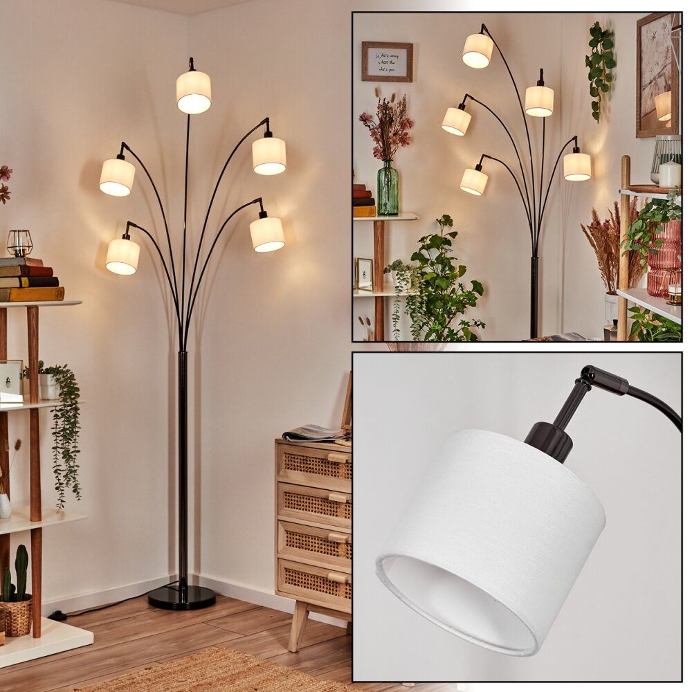 Bassagoda Lampa stojąca Chrom, Czarny, 5-punktowe main product photo