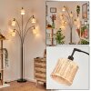 Cavaca Lampa stojąca Chrom, Czarny, 5-punktowe