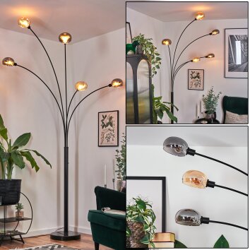 Nikkala Lampa stojąca Czarny, 5-punktowe