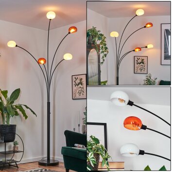 Nikkala Lampa stojąca Czarny, 5-punktowe