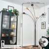 Nikkala Lampa stojąca Chrom, Czarny, 5-punktowe