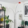 Nikkala Lampa stojąca Chrom, Biały, 3-punktowe