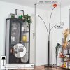 Nikkala Lampa stojąca Chrom, Czarny, 3-punktowe