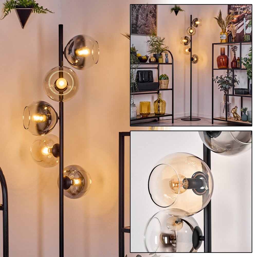 Koyoto Lampa stojąca 31 cm W kolorze bursztynu, Przezroczysty, Przydymiony, 5-punktowe main product photo