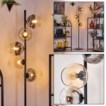 Koyoto Lampa stojąca 31 cm W kolorze bursztynu, Przezroczysty, Przydymiony, 5-punktowe Koyoto Lampa stojąca 31 cm W kolorze bursztynu, Przezroczysty, Przydymiony, 5-punktowe