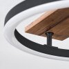 Cascada Lampa sufitowa LED Brązowy, Wygląd drewna, Czarny, 1-punktowy