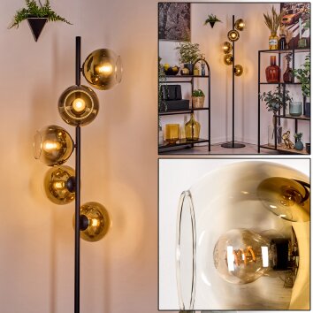 Koyoto Lampa stojąca 31 cm Złoty, Przezroczysty, 5-punktowe