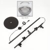 Koyoto Lampa stojąca 31 cm Chrom, Przezroczysty, Przydymiony, 5-punktowe