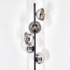 Koyoto Lampa stojąca 31 cm Chrom, Przezroczysty, Przydymiony, 5-punktowe