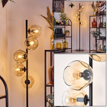 Ripoll Lampa stojąca W kolorze bursztynu, Przezroczysty, 5-punktowe
