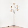 Ramila Lampa stojąca Chrom, Czarny, 5-punktowe