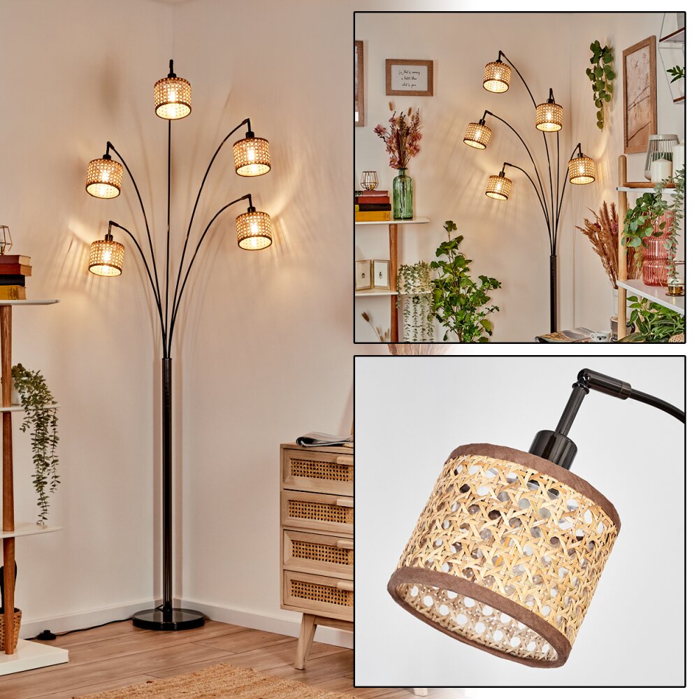 Barcos Lampa stojąca Chrom, Czarny, 5-punktowe main product photo