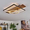 Pompu Lampa sufitowa LED Brązowy, Wygląd drewna, Czarny, 1-punktowy