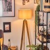 Soungou lampa stojąca kolory naturalne, czarny, 1-punktowy