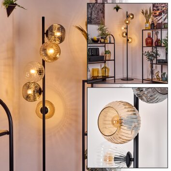 Ripoll lampa stojąca bursztynowy, przezroczysty, przydymiony, 5-punktowe