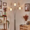 Bassagoda Lampa stojąca Nikiel matowy, Czarny, 3-punktowe