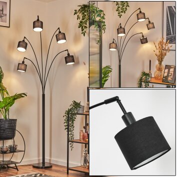 Bassagoda Lampa stojąca Czarny, 5-punktowe