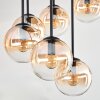 Gastor Lampa sufitowa, Kula świetlna 57 cm W kolorze bursztynu, Przezroczysty, 9-punktowe
