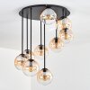 Gastor Lampa sufitowa, Kula świetlna 57 cm W kolorze bursztynu, Przezroczysty, 9-punktowe
