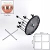 Koyoto lampa sufitowa, kula świetlna 57 cm przezroczysty, miedziany, 9-punktowe