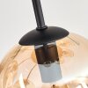 Koyoto lampa sufitowa, kula świetlna 57 cm bursztynowy, przezroczysty, 9-punktowe