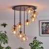 Koyoto lampa sufitowa, kula świetlna 57 cm bursztynowy, przezroczysty, 9-punktowe