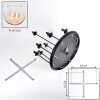 Koyoto Lampa sufitowa, Kula świetlna 57 cm W kolorze bursztynu, Przezroczysty, 9-punktowe
