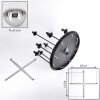 Gastor Lampa sufitowa, Kula świetlna 57 cm Chrom, Przezroczysty, Przydymiony, 9-punktowe